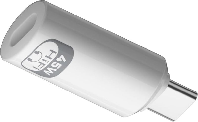 محول سريع الشحن أبيض محمول من 8Pin أنثى إلى USB C ذكر مع تحكم حراري للسفر - Image 2